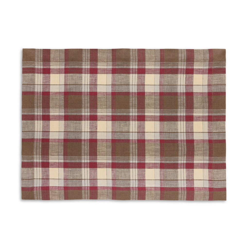 Rustic Plaid Placemats, Set of 4