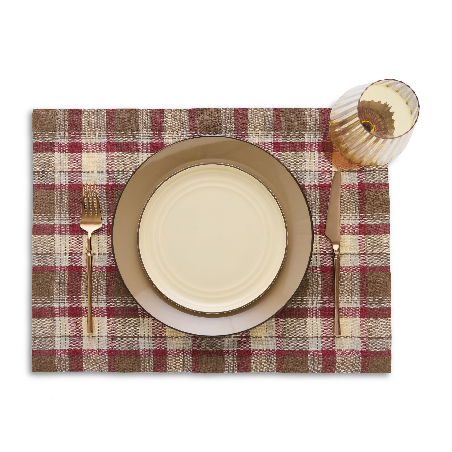 Rustic Plaid Placemats, Set of 4