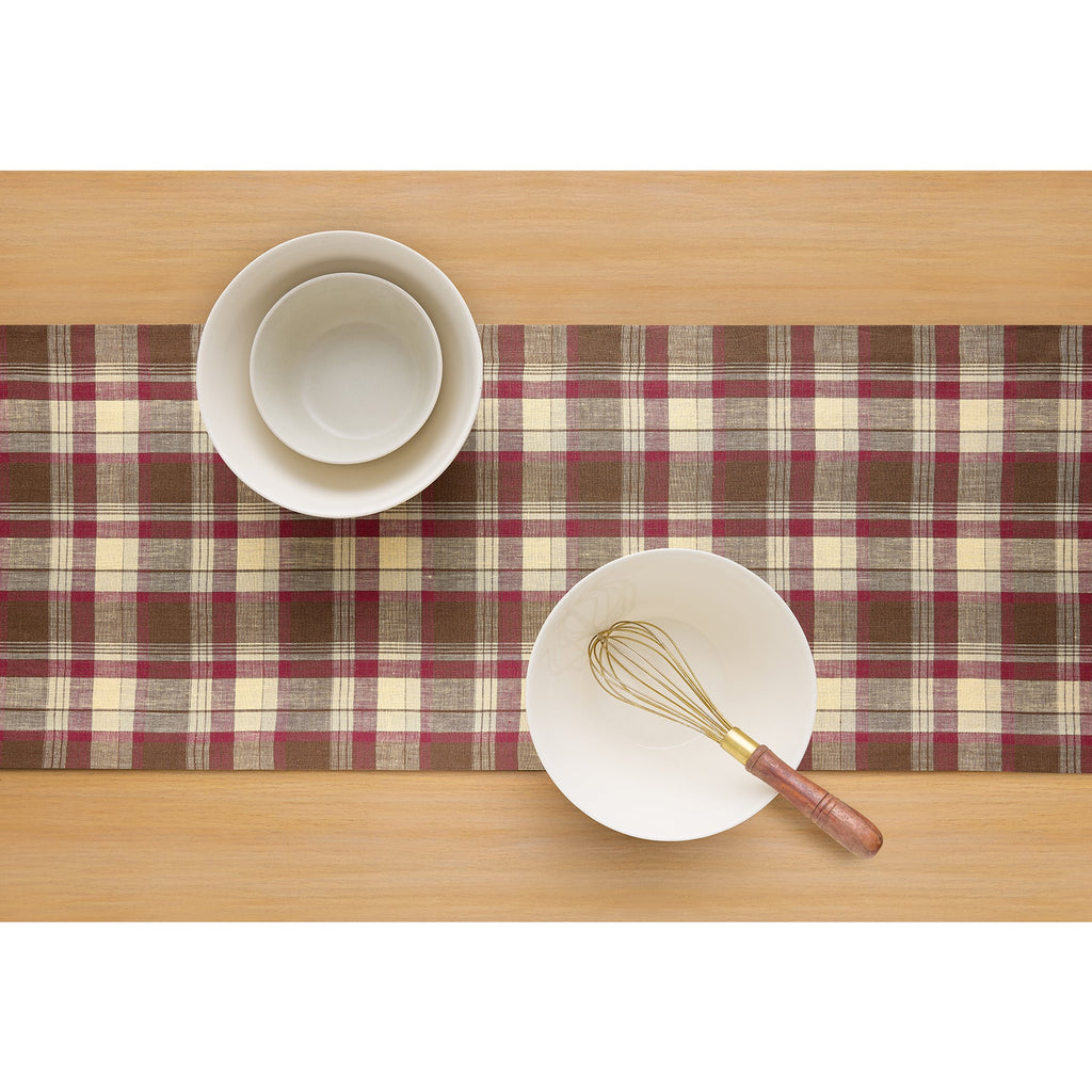 Rustic Plaid Table Runner