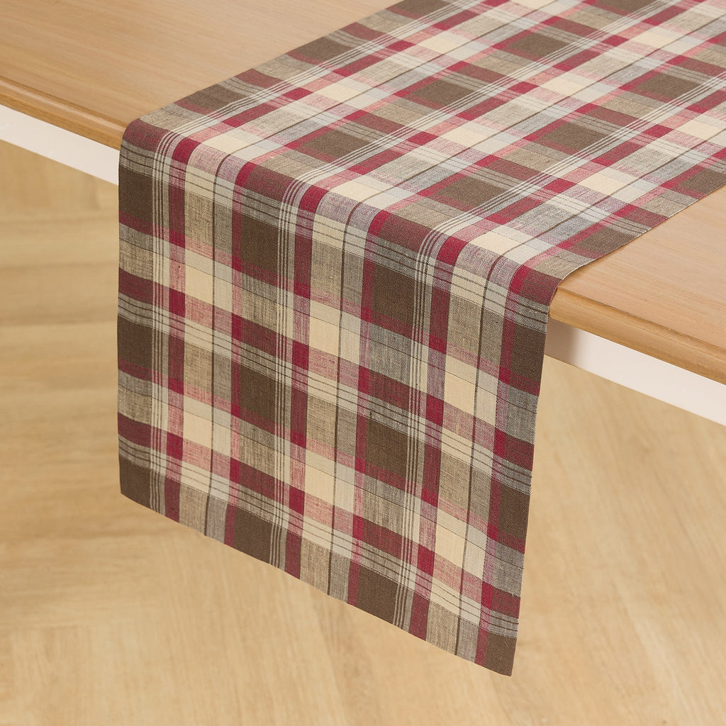 Rustic Plaid Table Runner