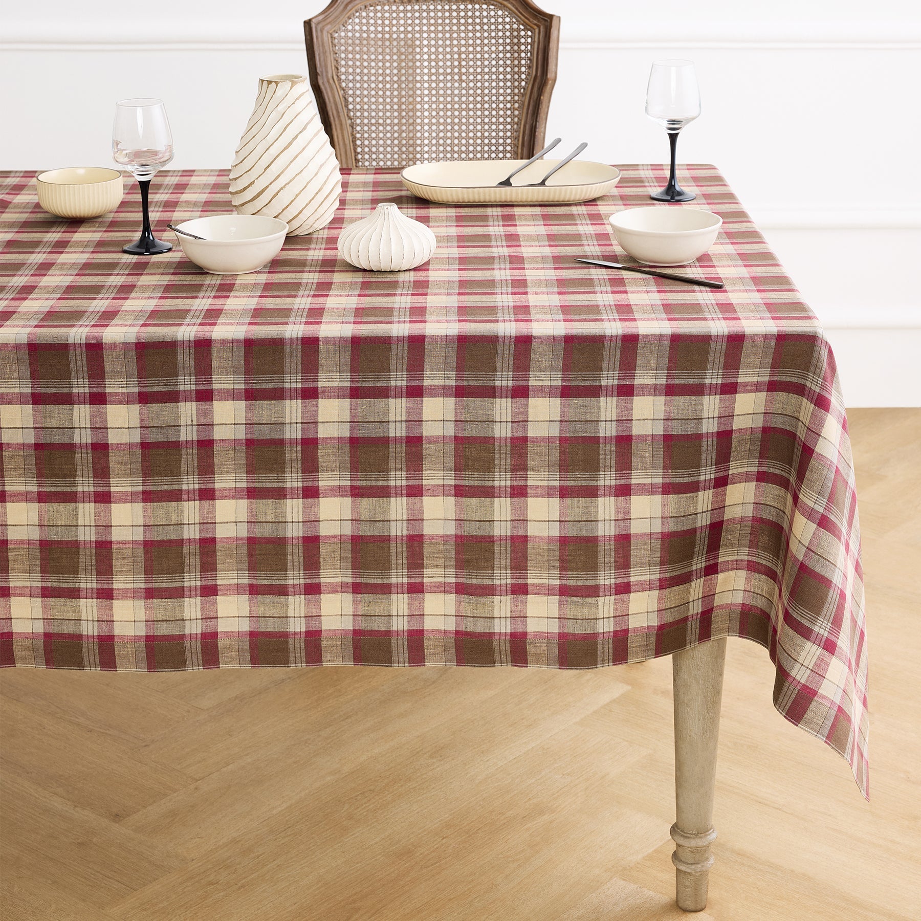 Rustic Plaid Tablecloth