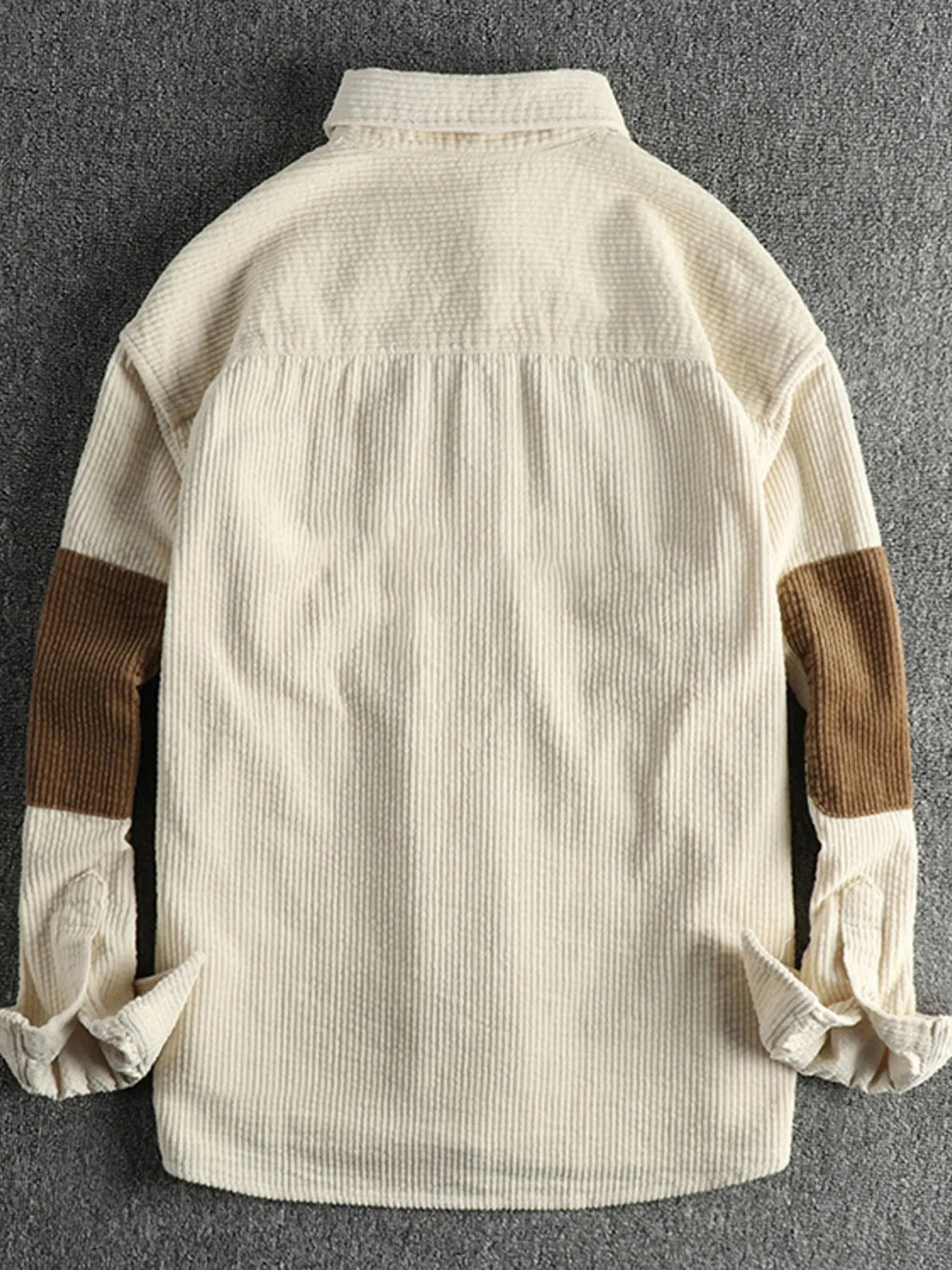 Men's Plus Size Button Up Corduroy Shirt