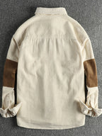 Men's Plus Size Button Up Corduroy Shirt