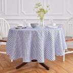 Amalfi Stripe Round Tablecloth