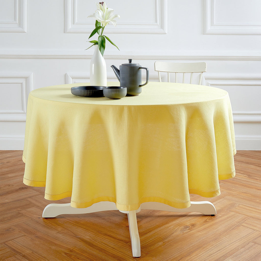 Sonoma Hemstitch Round Tablecloth