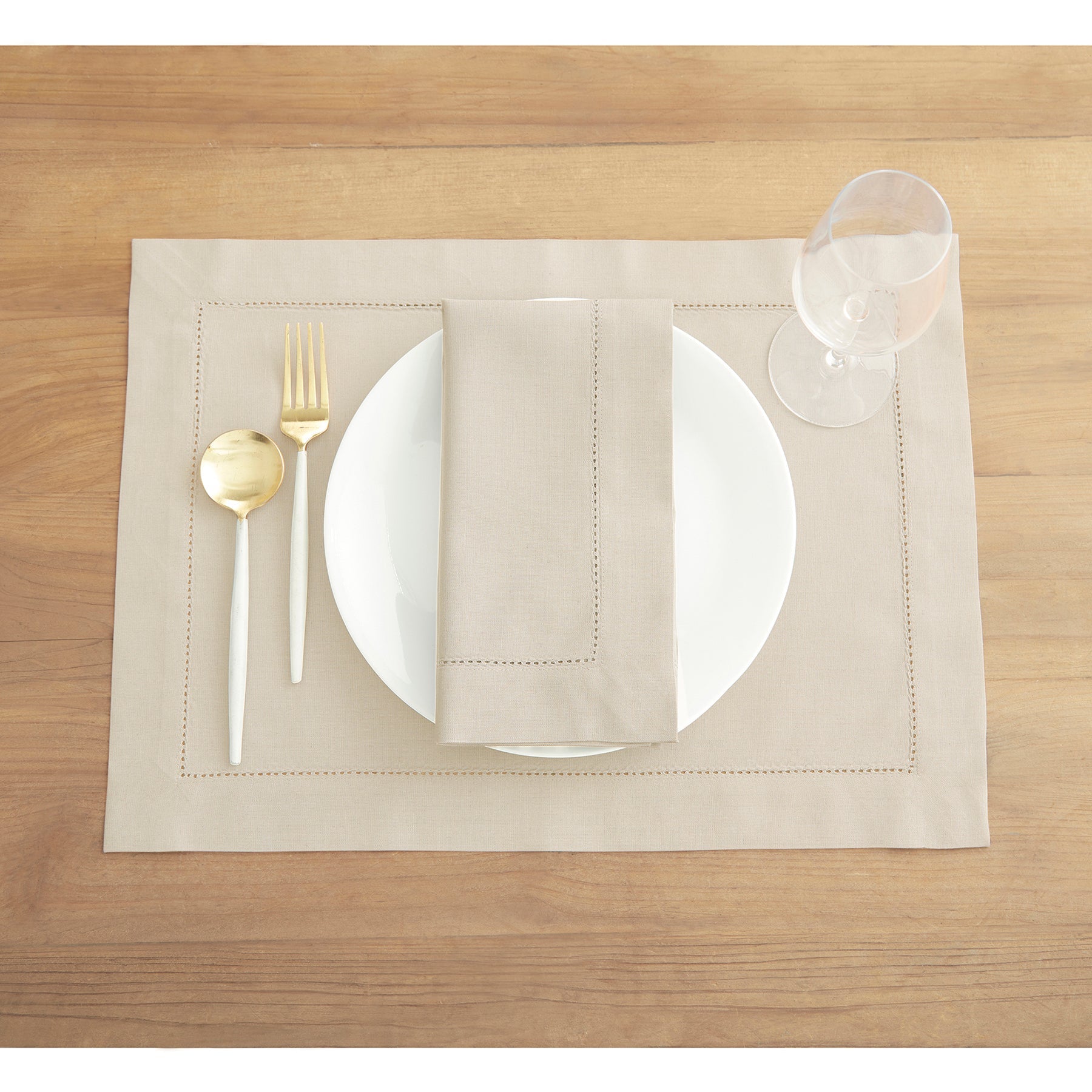 Cotton Linen Hemstitch Placemats