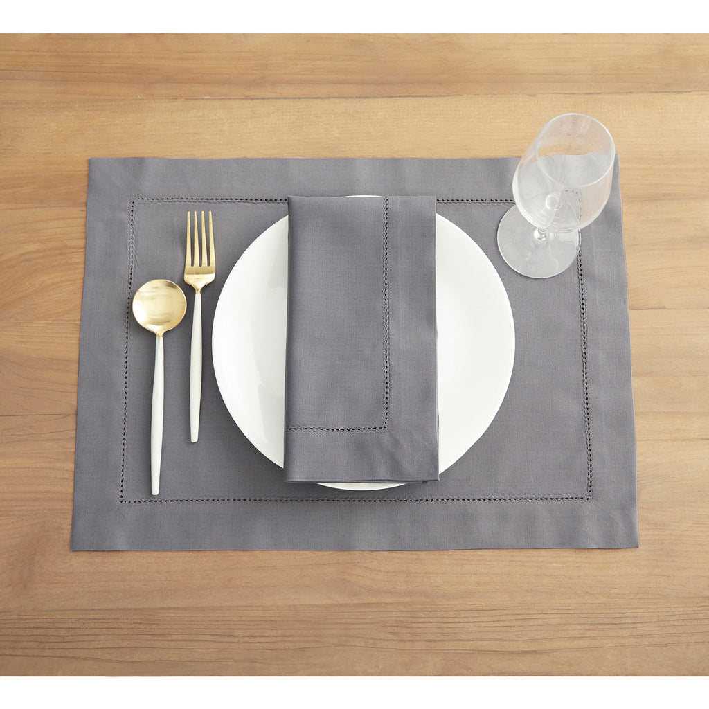 Cotton Linen Hemstitch Placemats