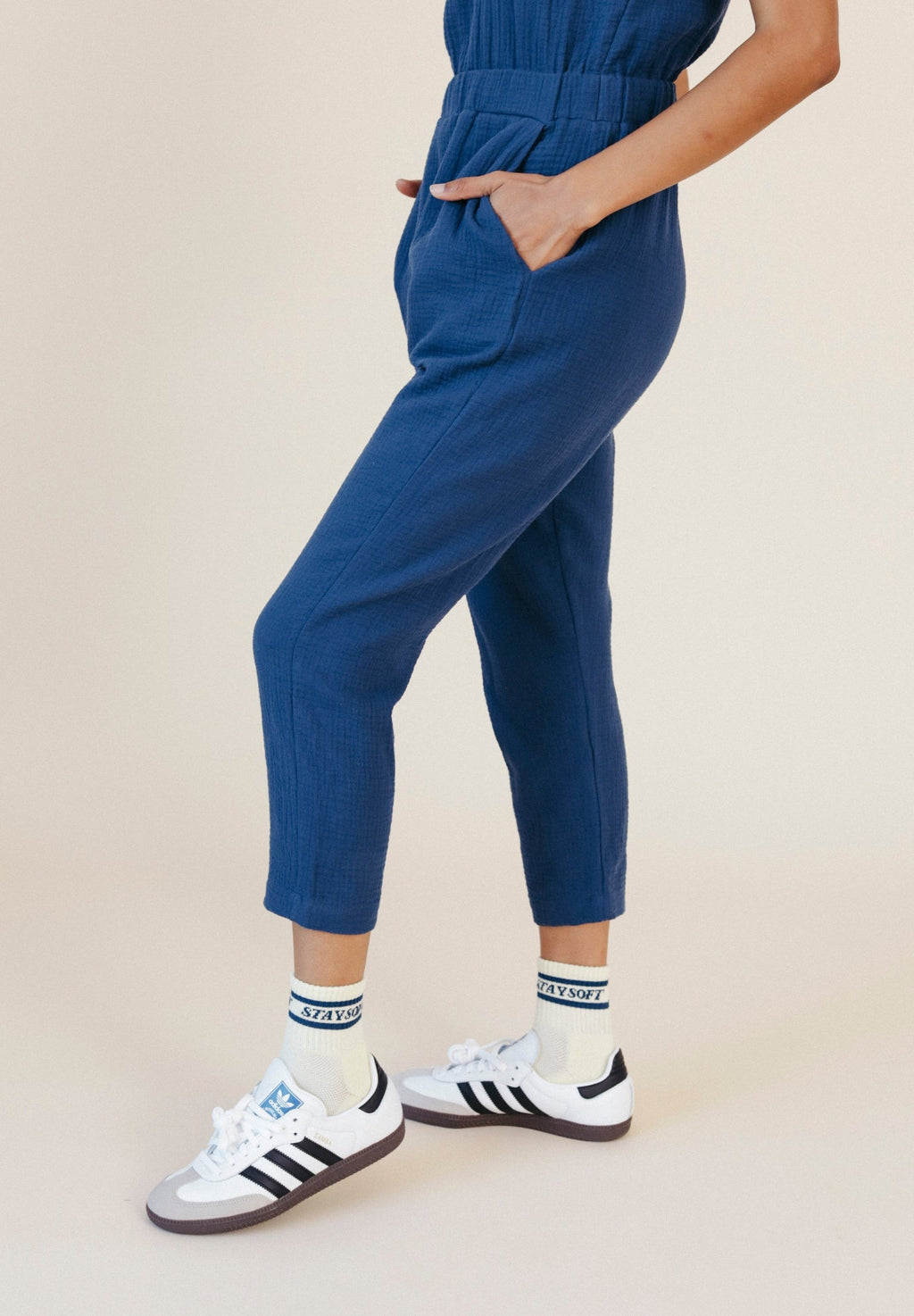 Jameela Organic Cotton Jumpsuit - Deep Sea