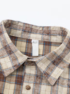 Men's Plaid Button Up Long Sleeve Shirt
