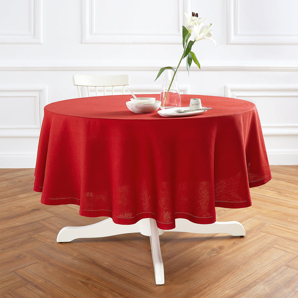 Sonoma Hemstitch Round Tablecloth