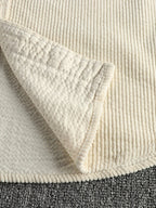 Men's Plus Size Button Up Corduroy Shirt