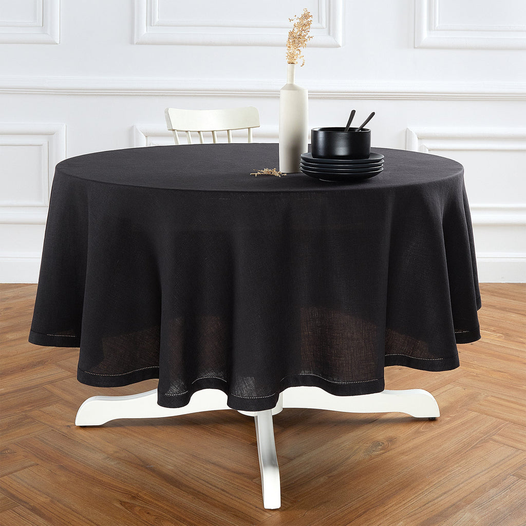 Sonoma Hemstitch Round Tablecloth