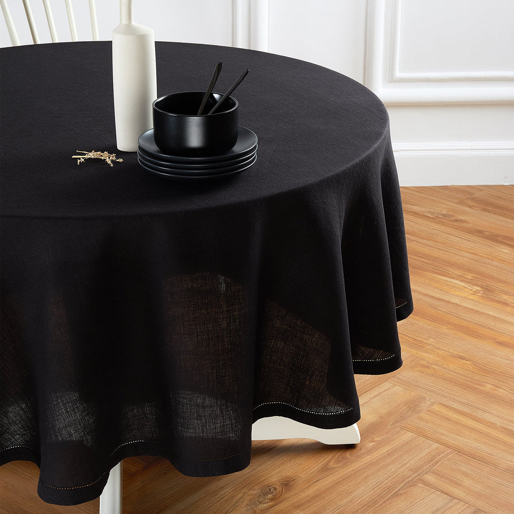 Sonoma Hemstitch Round Tablecloth