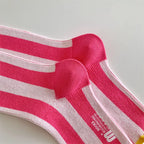 Contrast Striped Crew Socks