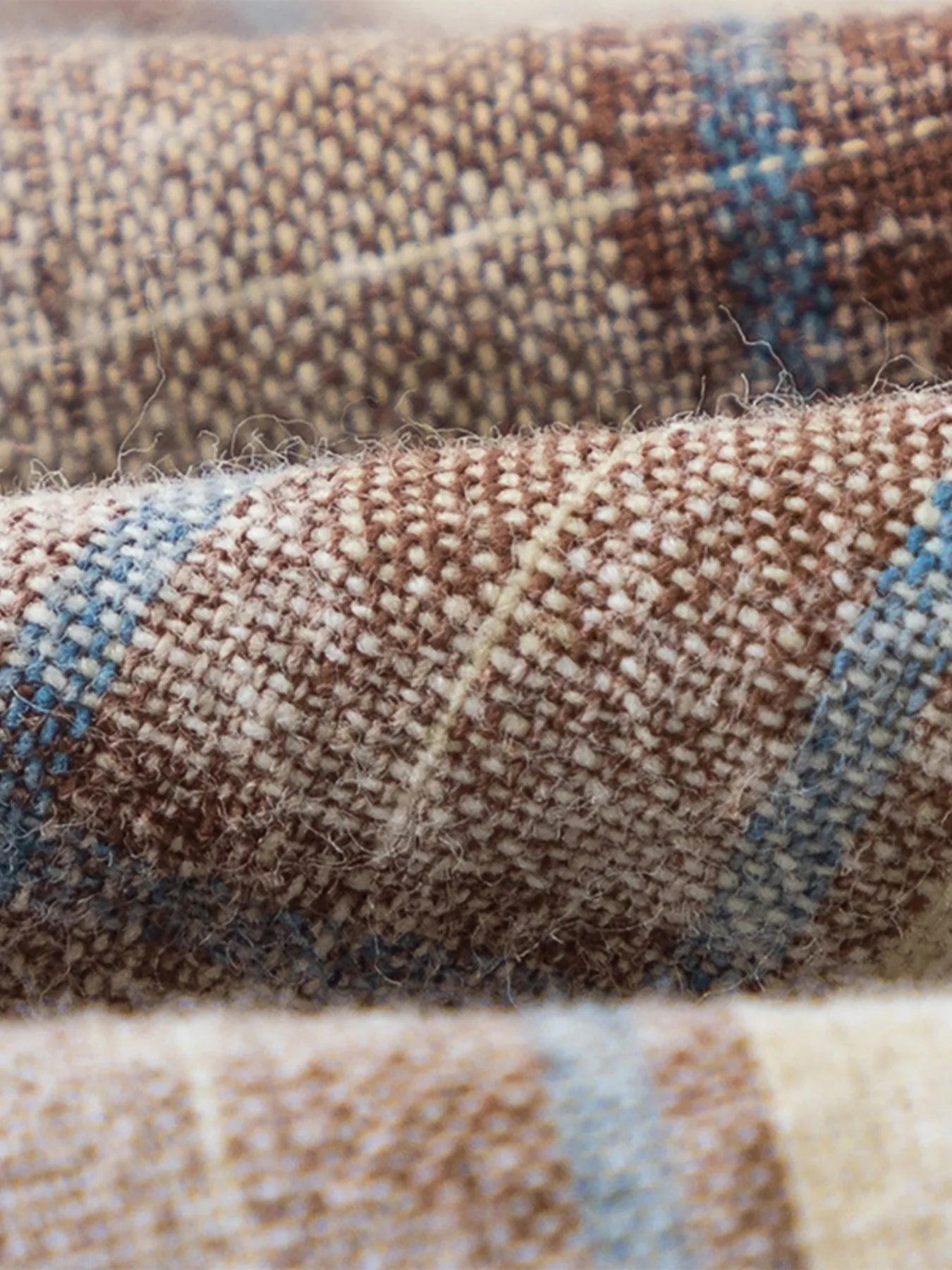 Men's Plaid Button Up Long Sleeve Shirt