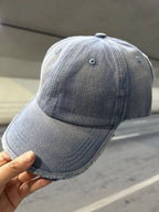 Distressed Solid Color Baseball Cap Medium One Size