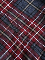 Men's Plaid Shirt with Frayed Hem Detail