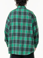 Men's Oversized Plaid Button Up Shirt