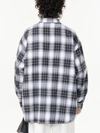 Men's Oversized Plaid Button Up Shirt