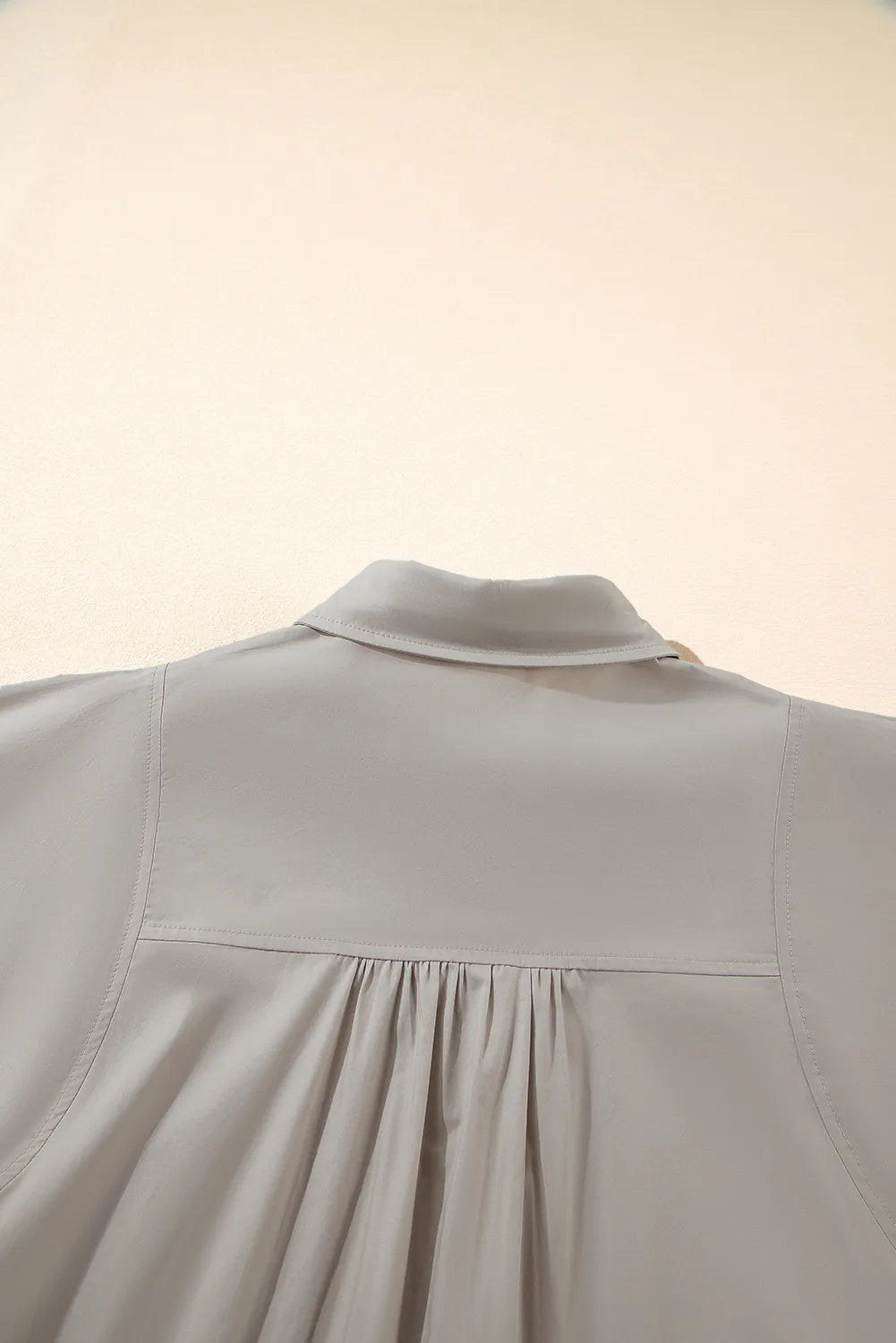 Button Up Lantern Sleeve Shirt