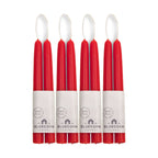 Hand-Dipped Beeswax Taper Candles - Bulk 4-Pair Bundle