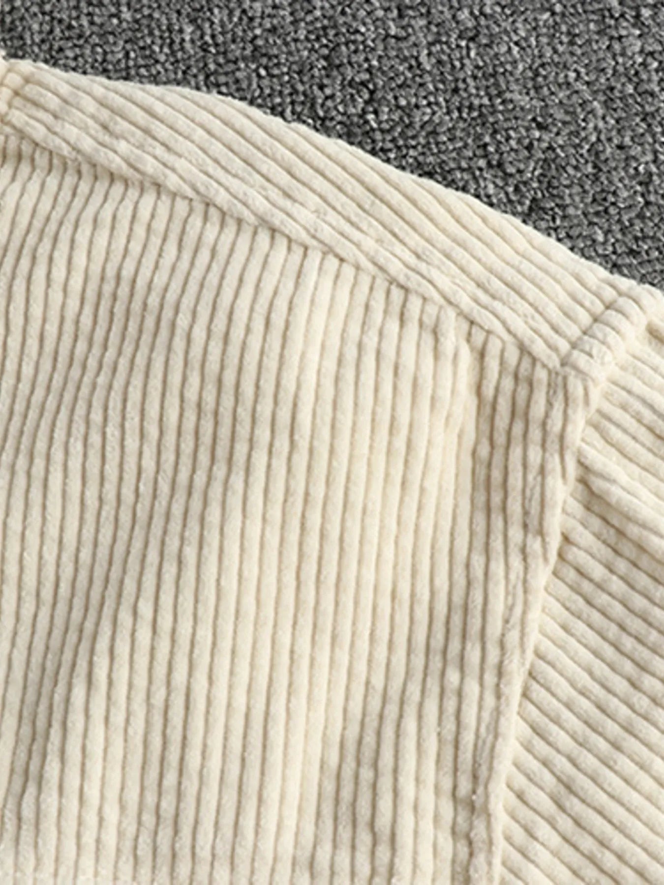 Men's Plus Size Button Up Corduroy Shirt