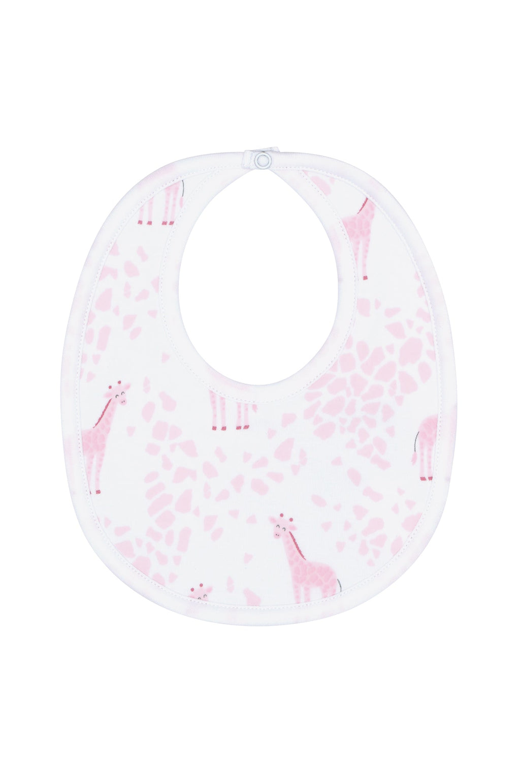 Pink Giraffe Print Bib Pink One Size