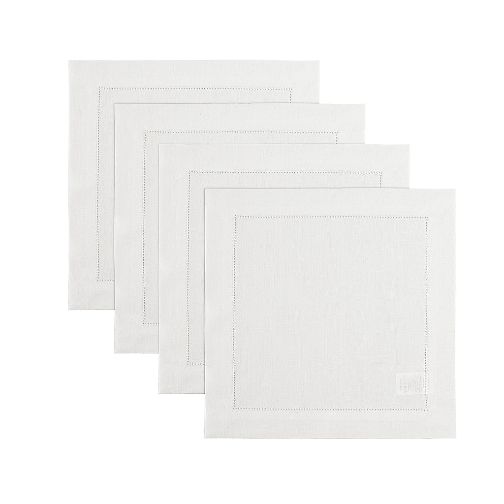 Classic Hemstitch Square Placemats, Set of 4