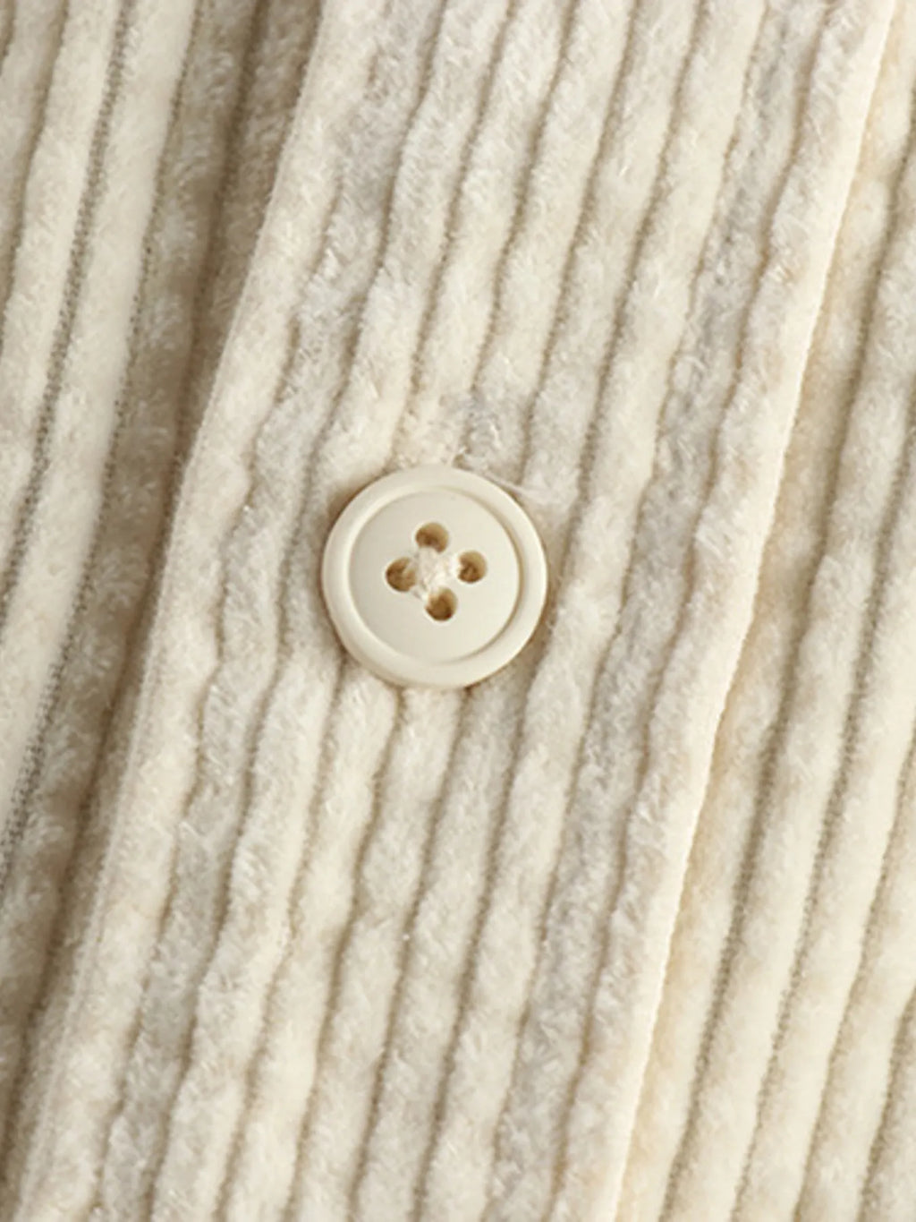 Men's Plus Size Button Up Corduroy Shirt