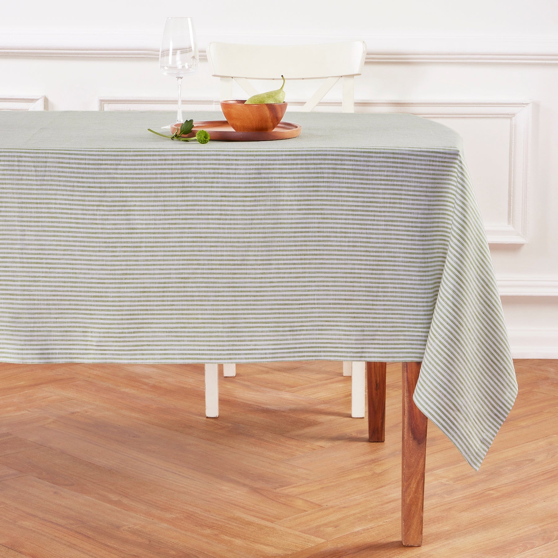 Narrow Stripe Tablecloth