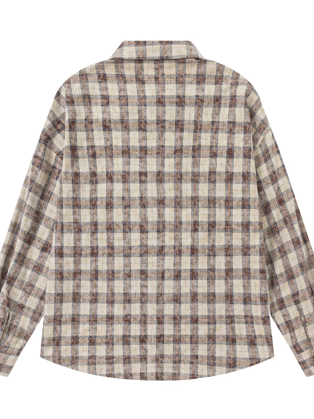 Men's Plaid Button Up Long Sleeve Shirt