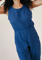 Jameela Organic Cotton Jumpsuit - Deep Sea