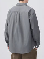 Men's Plus Size Button Up Long Sleeve Shirt