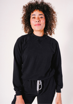 Agnes Raglan Organic Cotton + Tencel™ Sweatshirt - Black