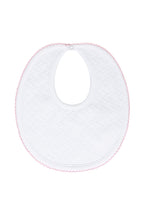 Basket Weave Baby Bib Pink PT One Size