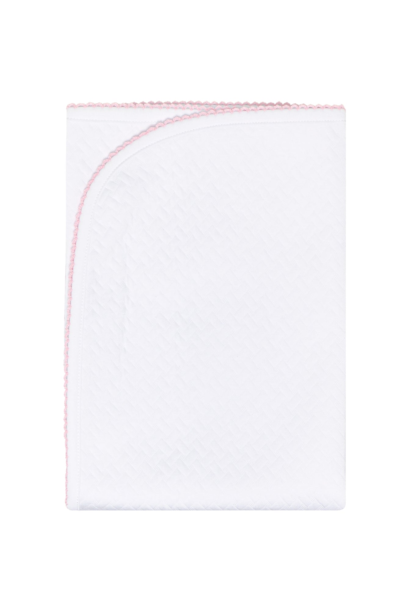 Basket Weave Baby Blanket Pink PT One Size