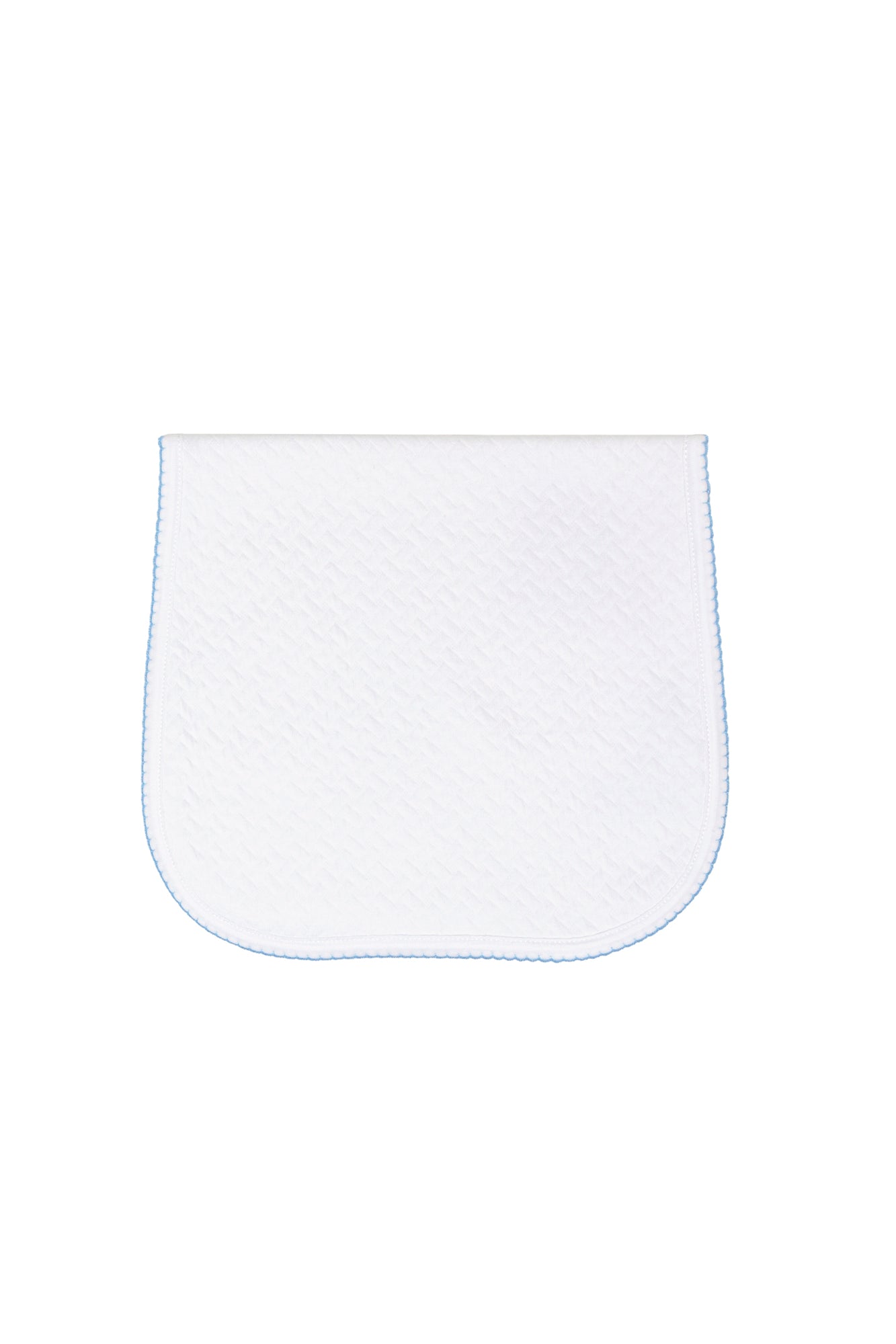 Basket Weave Baby Burp Cloth Blue PT One Size