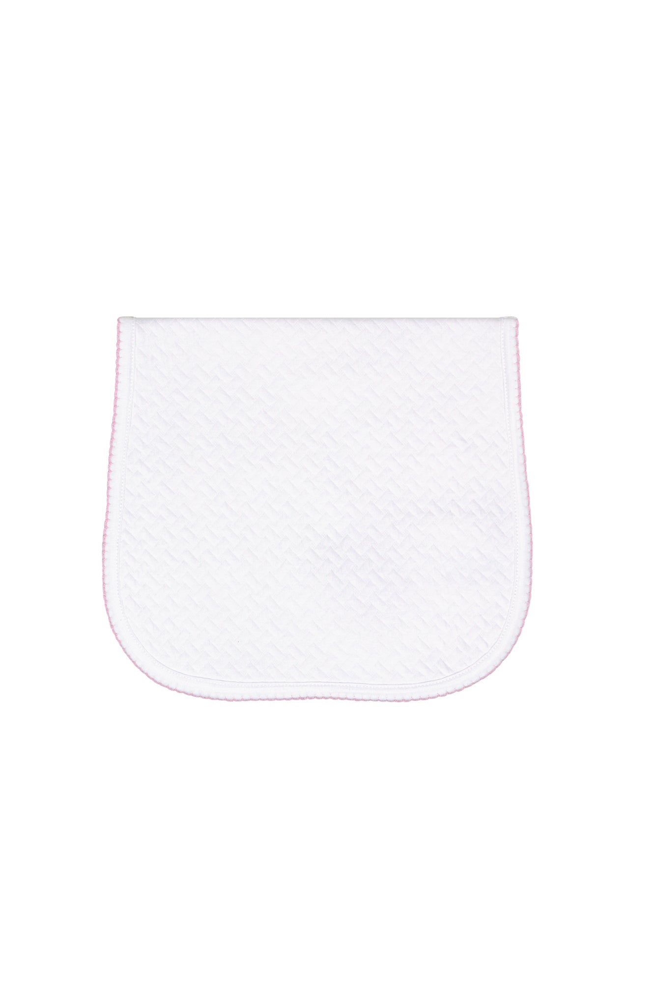 Basket Weave Baby Burp Cloth Pink PT One Size