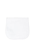 Basket Weave Baby Burp Cloth White PT One Size