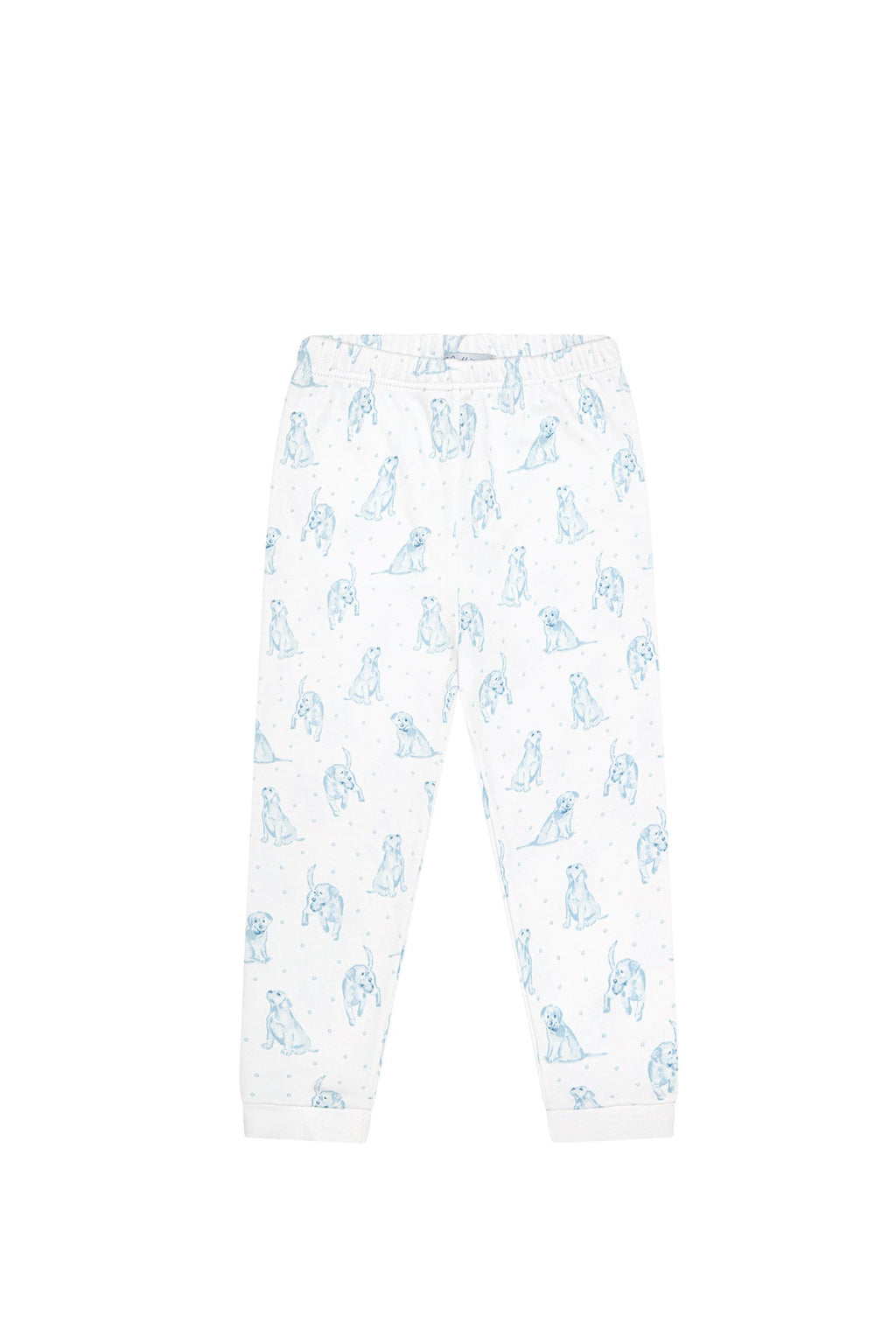 Blue Puppy Love Print Pajamas