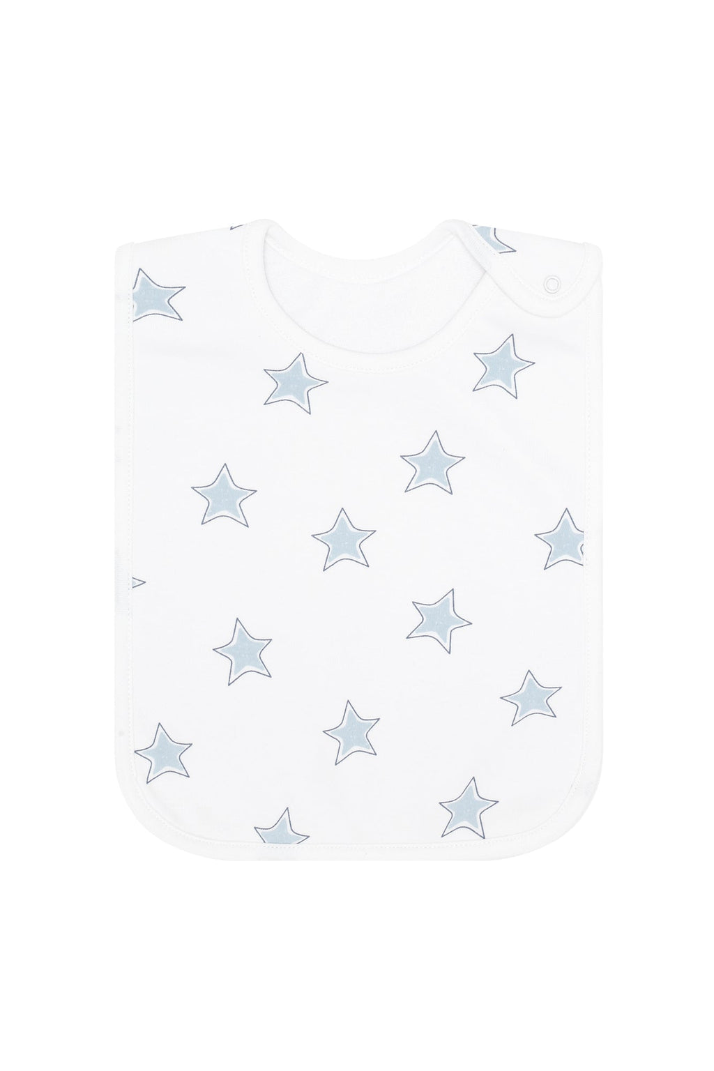 Blue Stars Print Feeding Bib