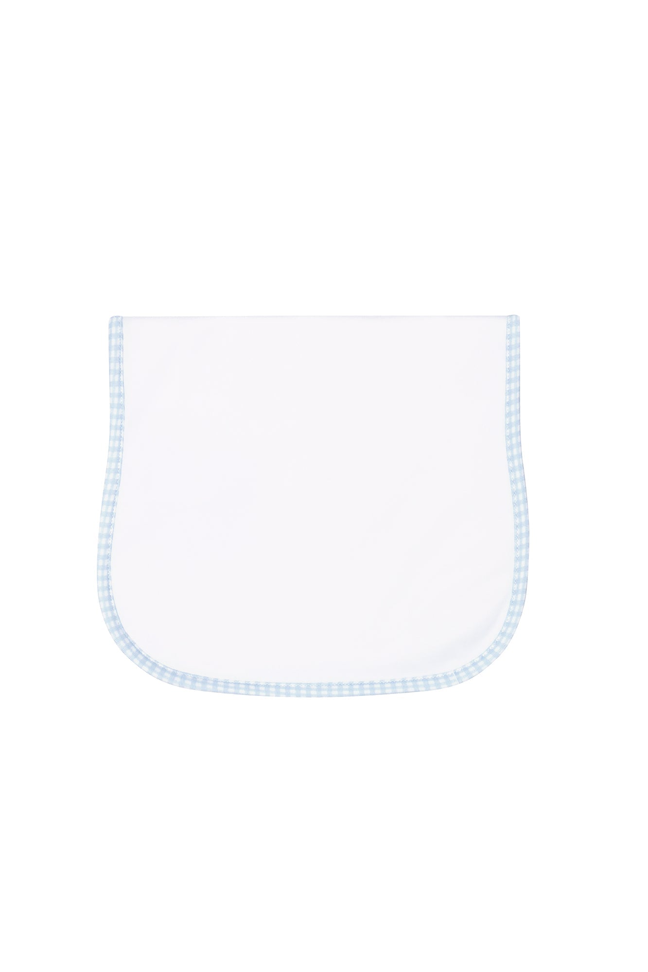 Blue Gingham Burp Cloth Blue One Size