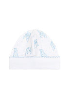 Blue Puppy Love Print Hat Blue One Size