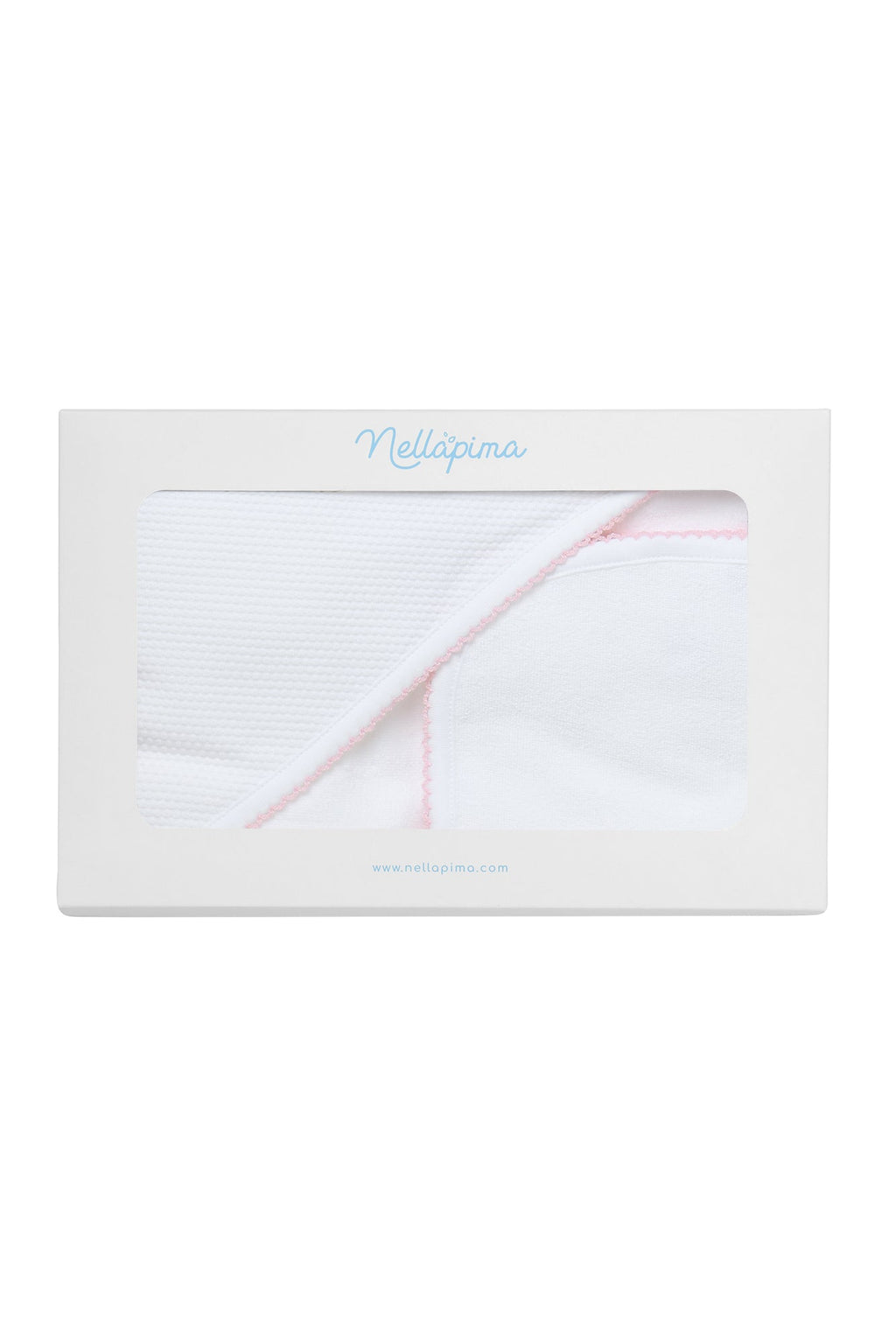 White Bubble Hooded Baby Towel