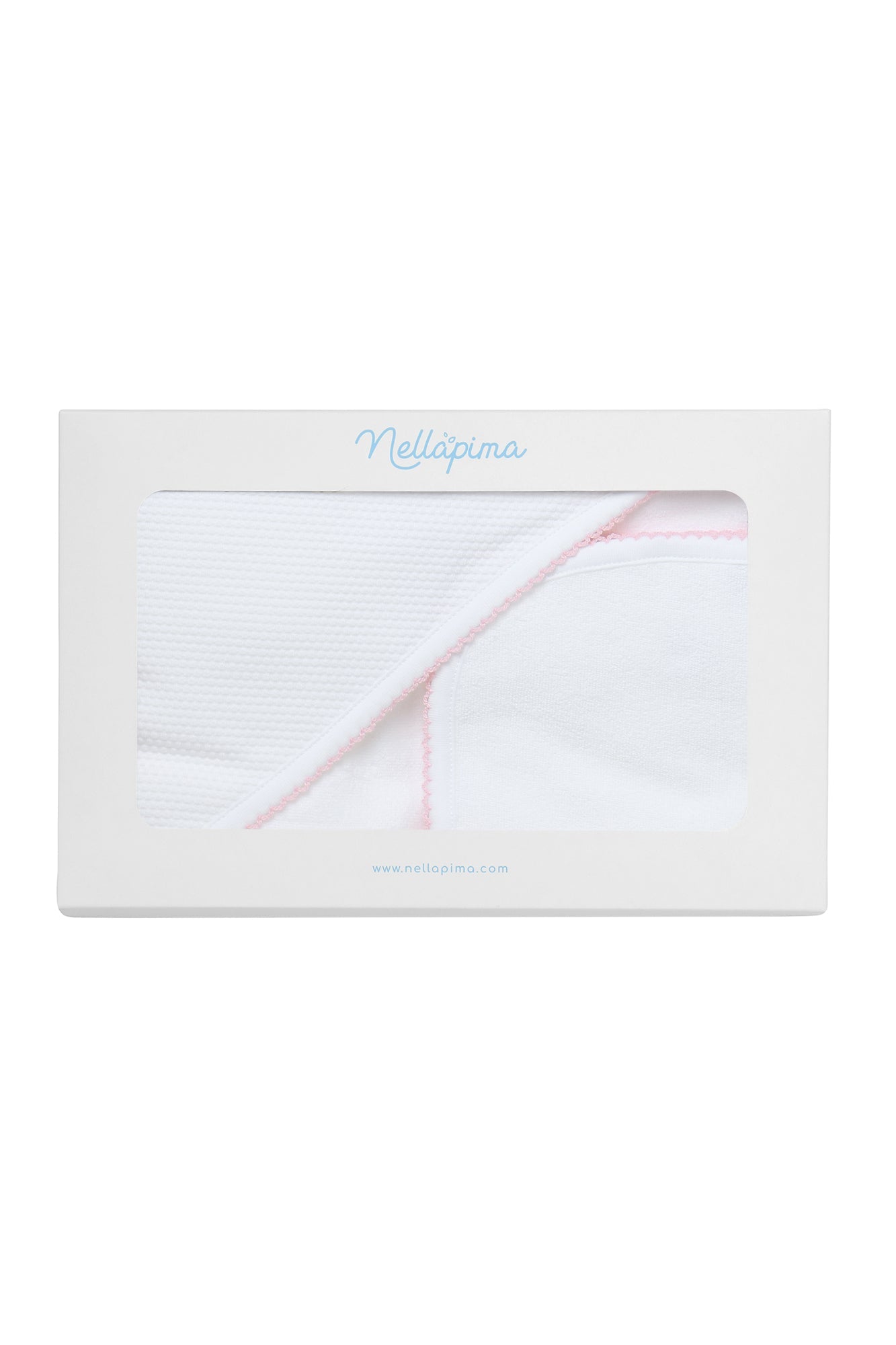 White Bubble Hooded Baby Towel