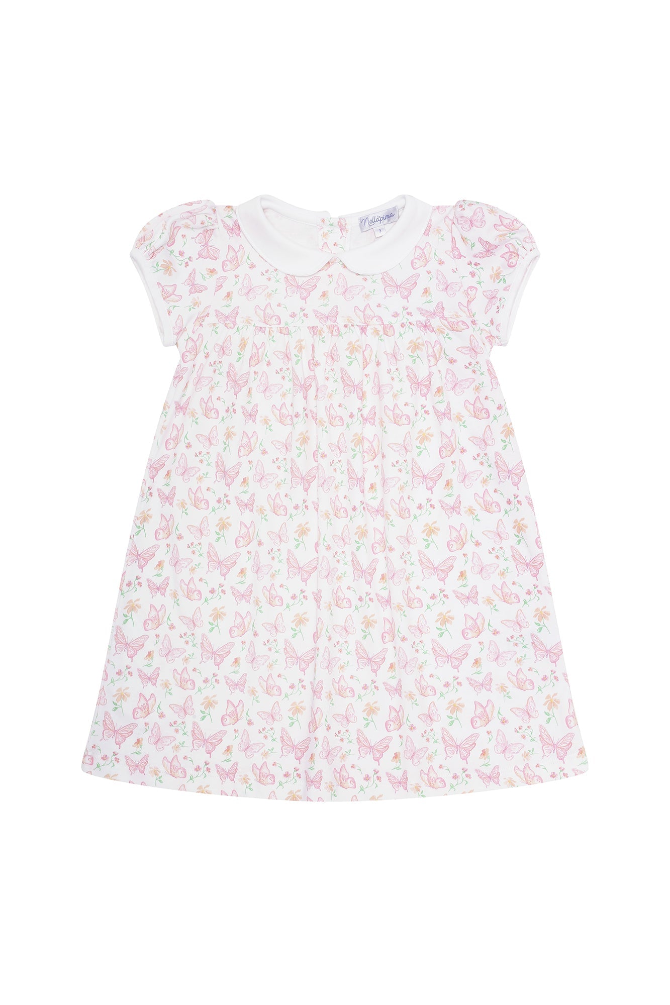 Butterflies Print Playtime Dress Pink