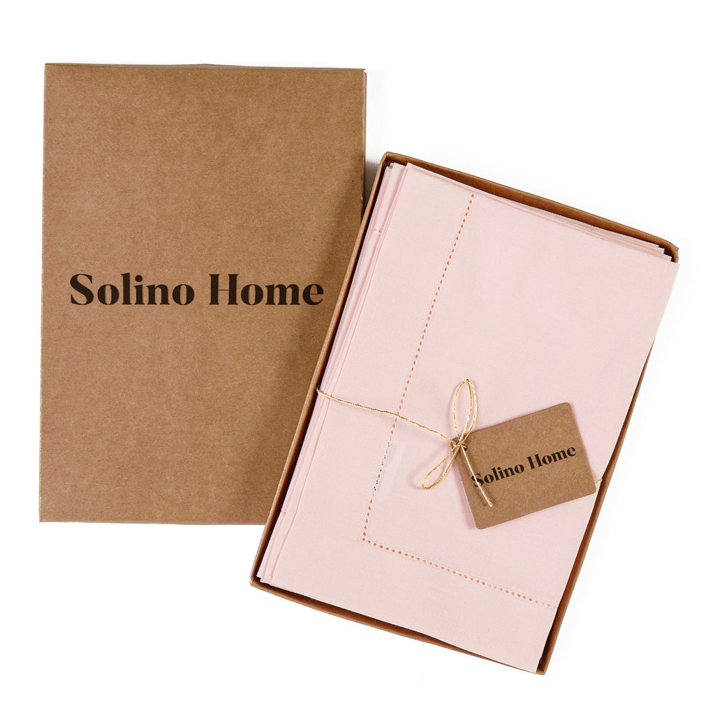 Cotton Linen Hemstitch Napkins