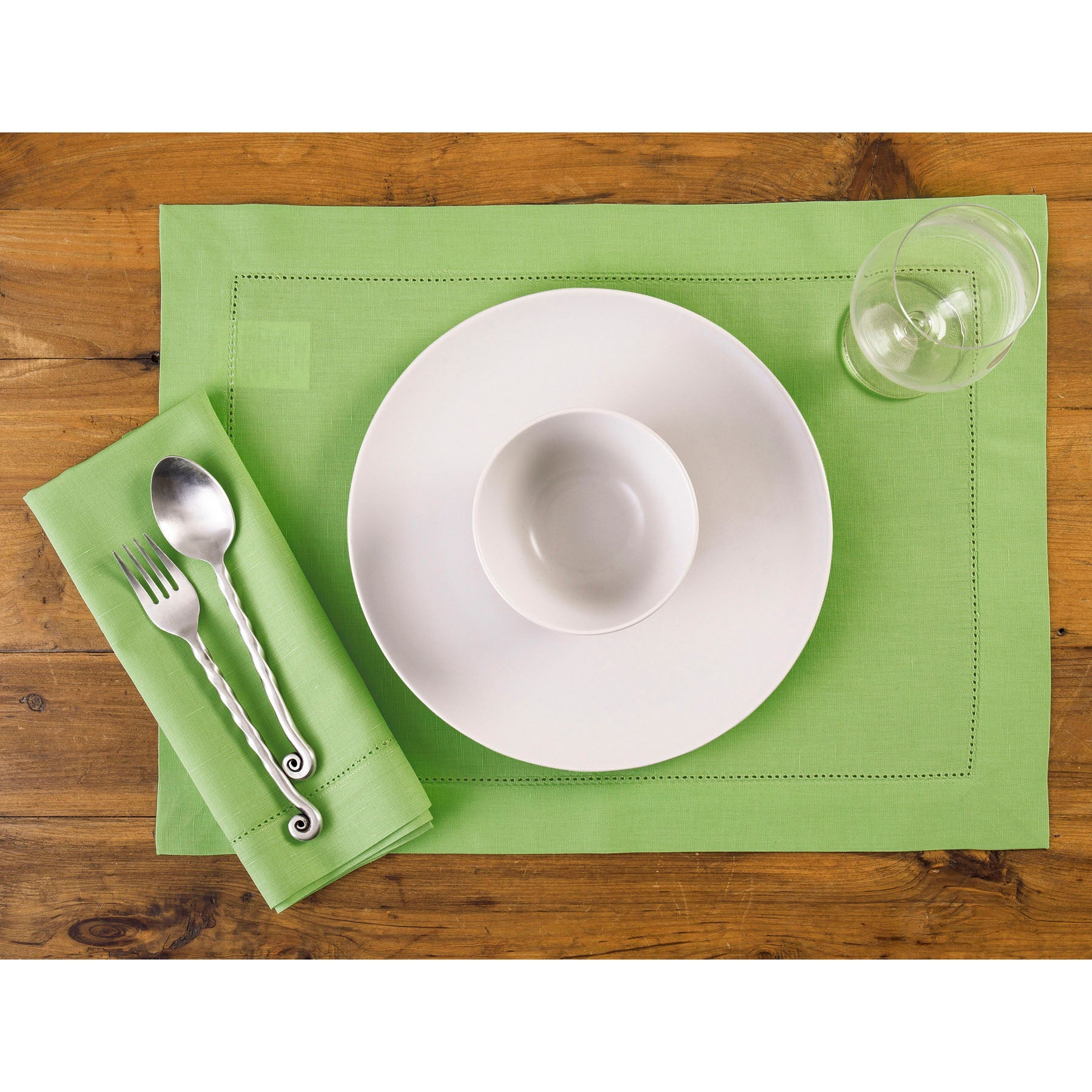 Cotton Linen Hemstitch Napkins