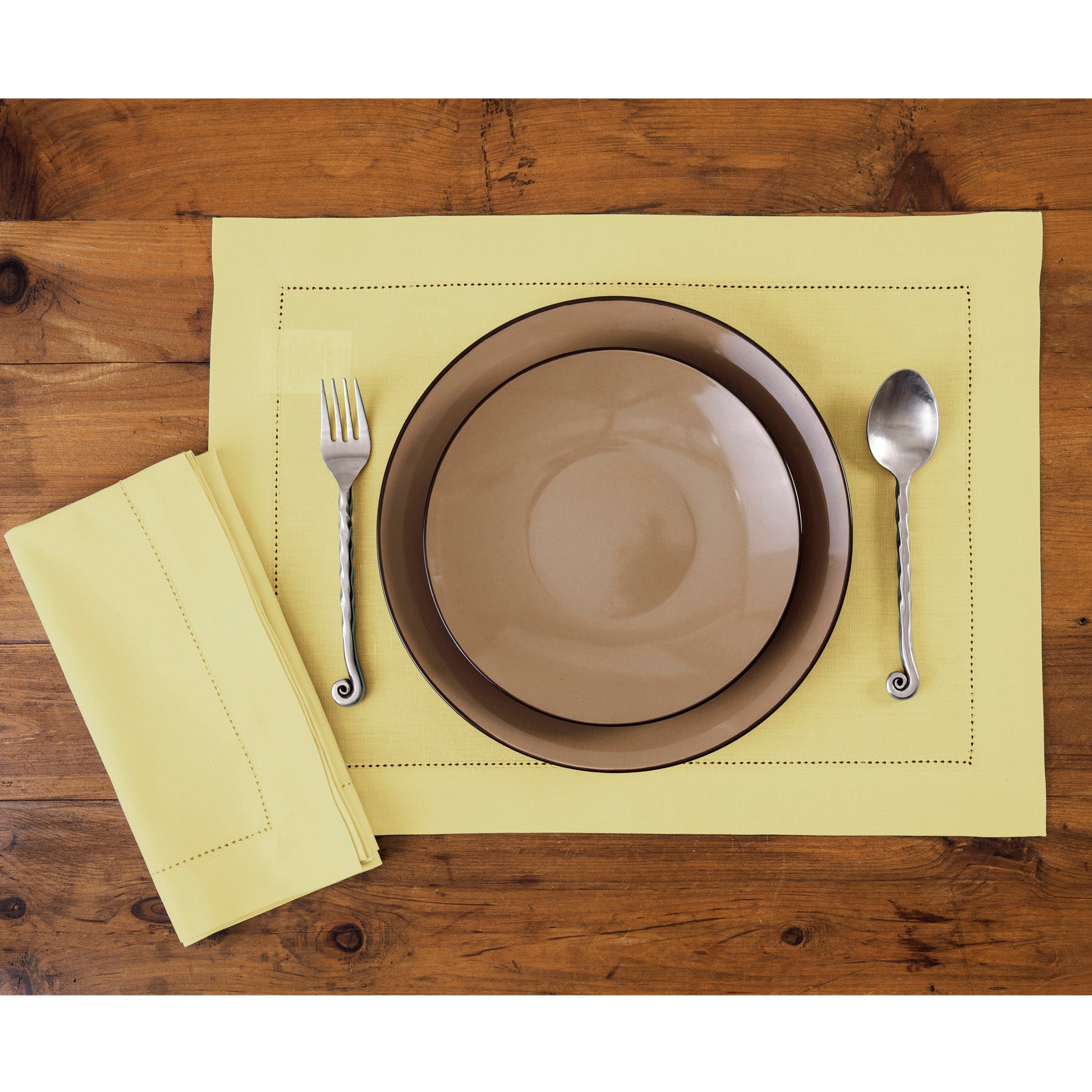 Cotton Linen Hemstitch Placemats