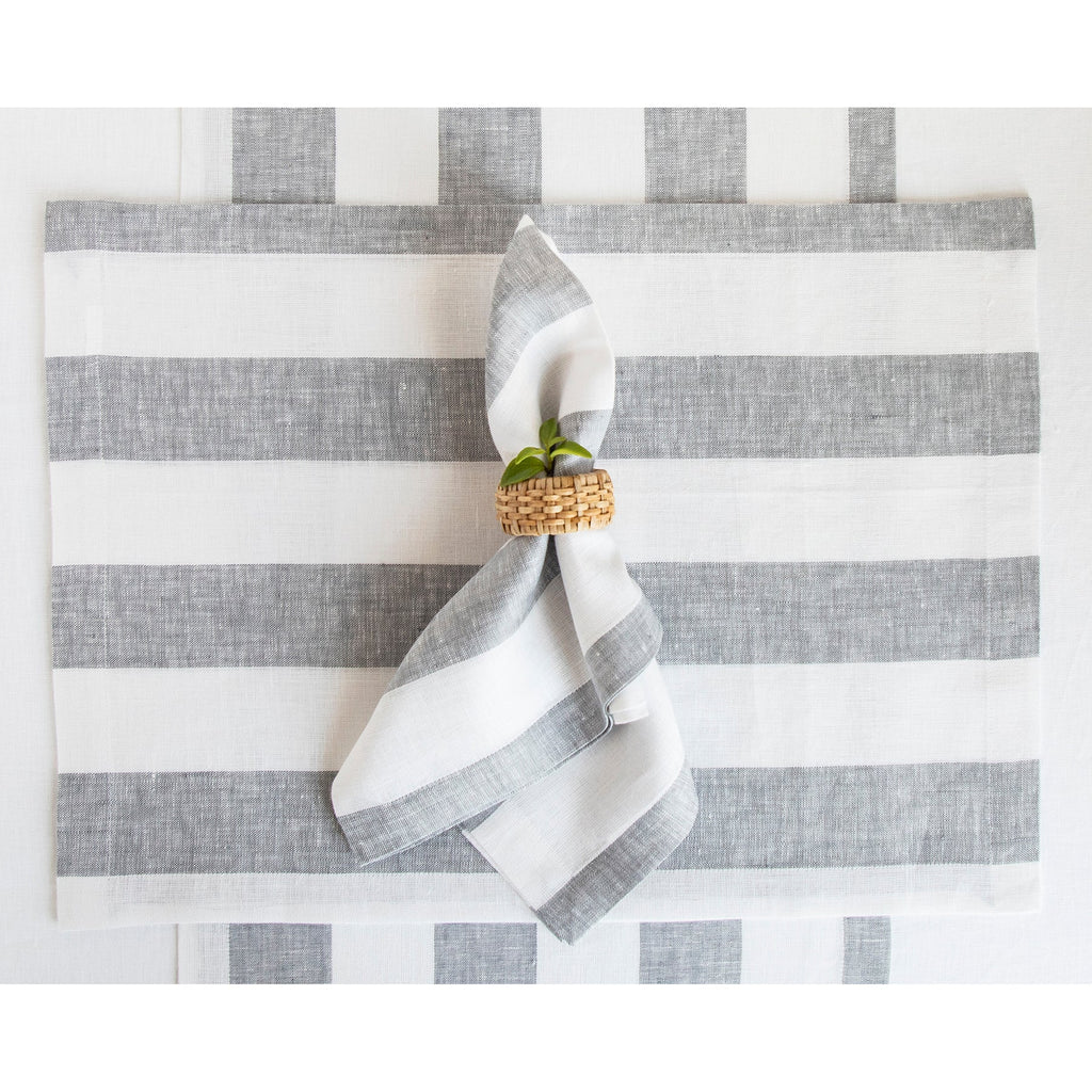 Cabana Stripe Placemats, Set of 4